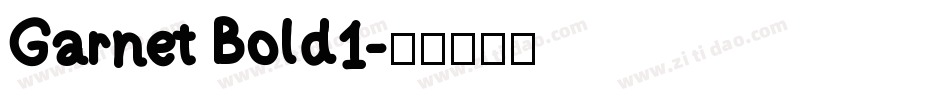 Garnet Bold1字体转换